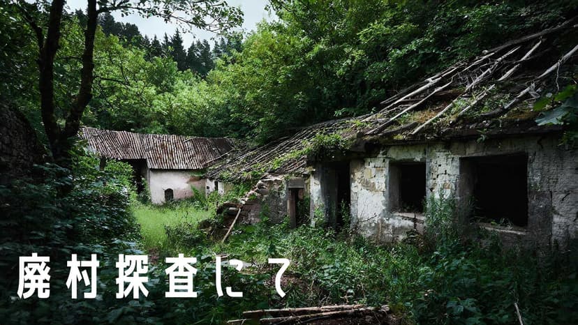 廃村探査にて