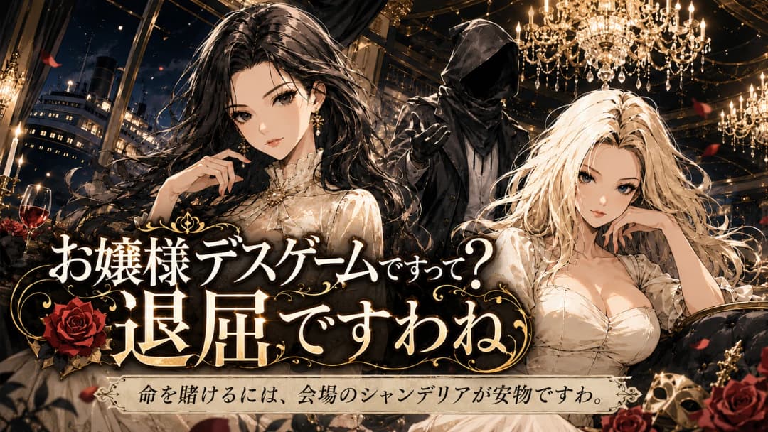 お嬢様デスゲームですって？退屈ですわね background image