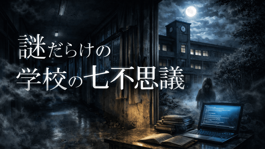 謎だらけの学校の七不思議 background image