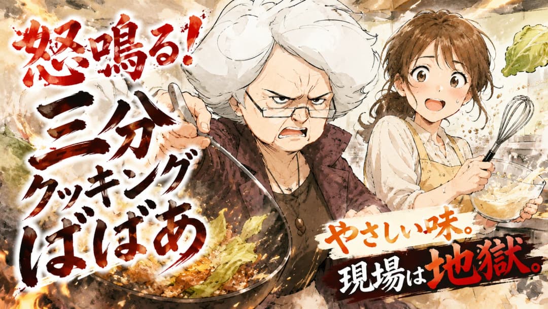怒鳴る！三分クッキングばばあ background image