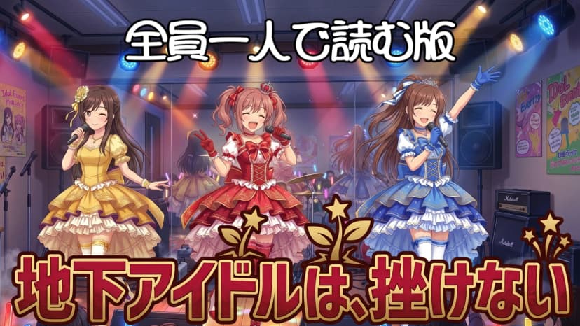地下アイドルは、挫けない