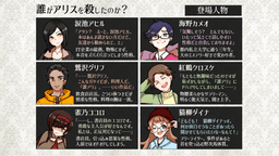 誰がアリスを殺したのか？