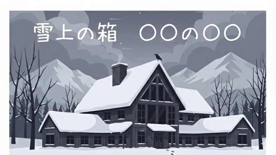 雪上の箱　〇〇の〇〇 background image