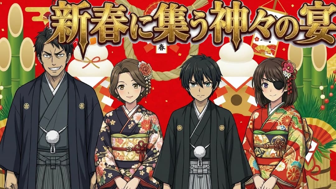 新春に集う神々の宴 background image