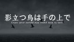 影立つ烏は手の上で