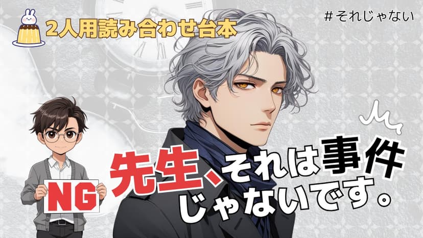 先生、それは事件じゃないです。