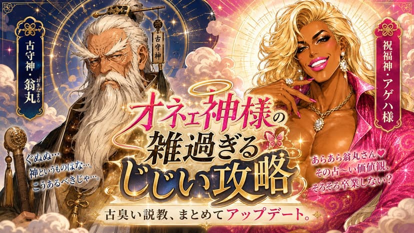 オネェ神様の雑過ぎるじじい攻略