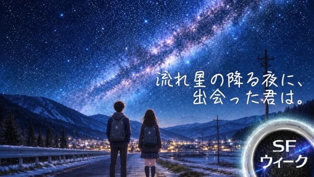 流れ星の降る夜に、出会った君は。 background image