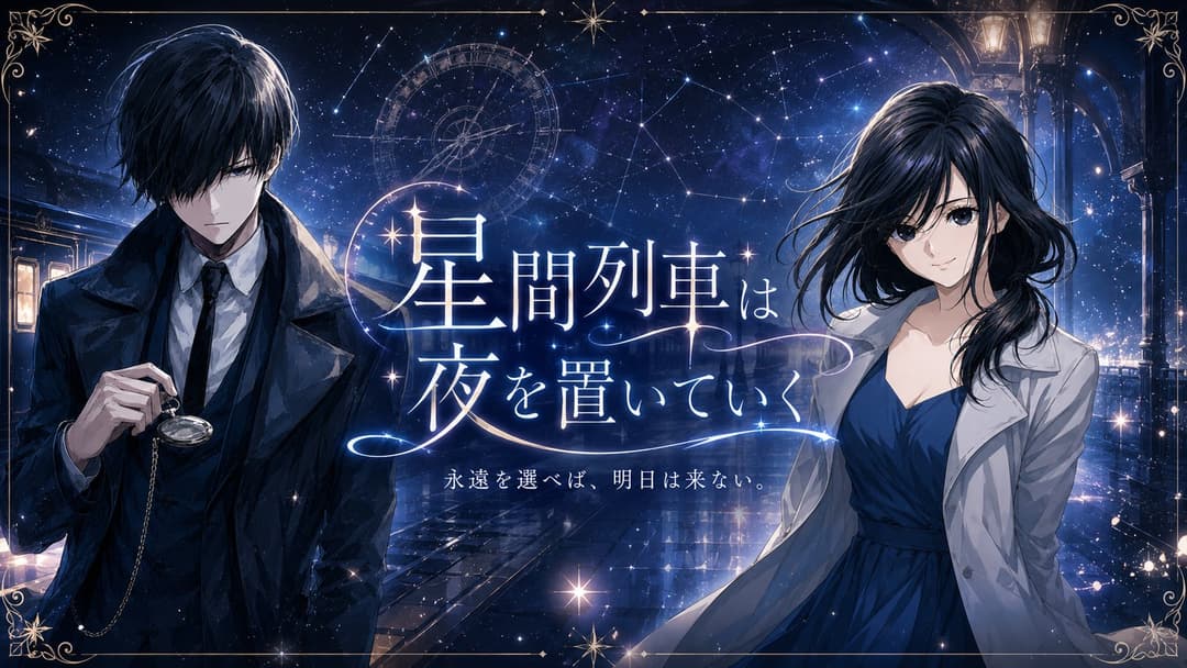 星間列車は夜を置いていく background image