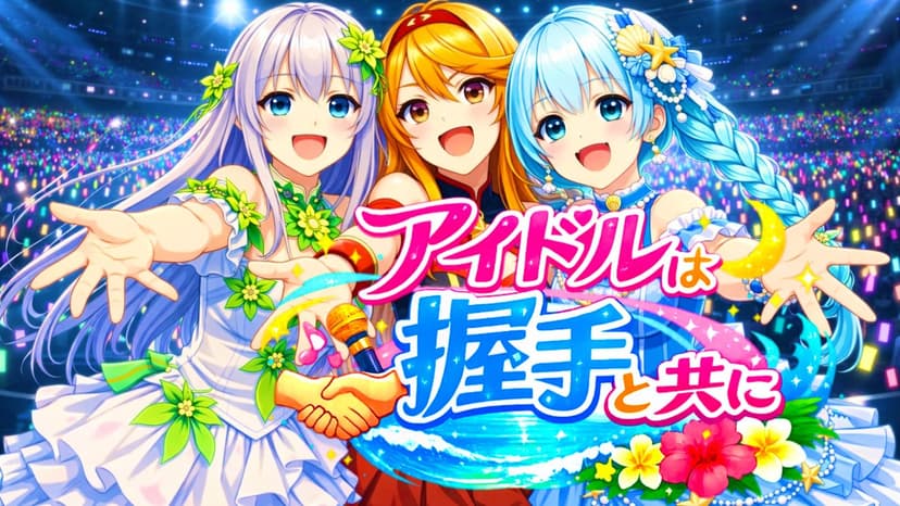 アイドルは握手と共に
