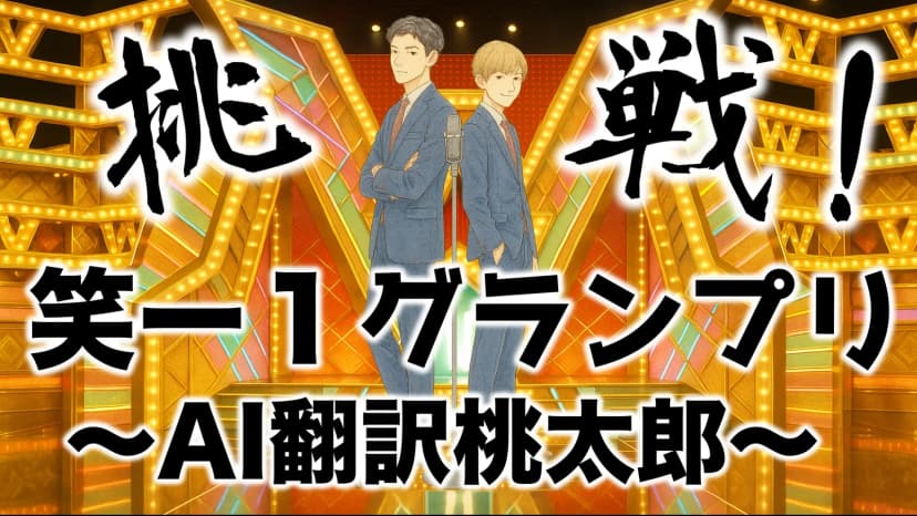 挑戦！笑ー１グランプリ〜AI翻訳桃太郎〜