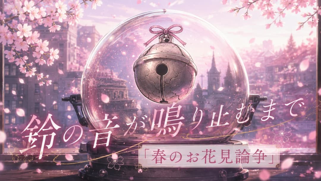 鈴の音が鳴り止むまで～春のお花見論争～  background image