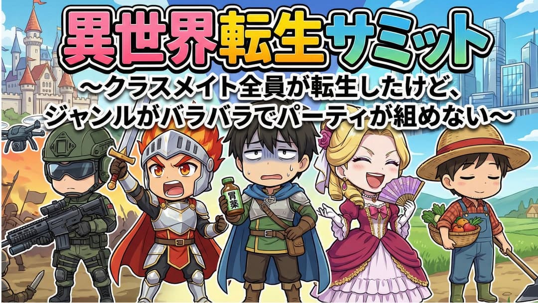 異世界転生サミット~クラスメイト全員が転生したけど、ジャンルがバラバラでパーティが組めない~ background image